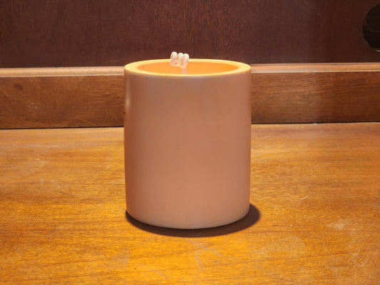 Handmade Concrete Candle โ Embered Light | Orange Cream ๐งก๐ฅ