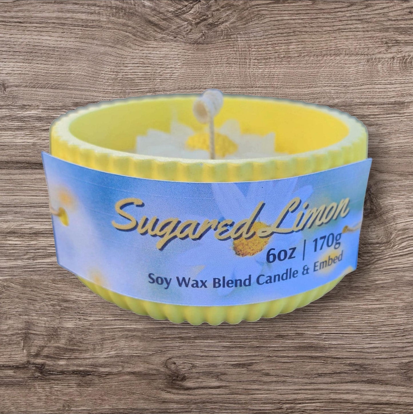 You Are My Sunshine | Pale Yellow | Sugared Limon Scent | Daisey Decoration | Spring Decor
