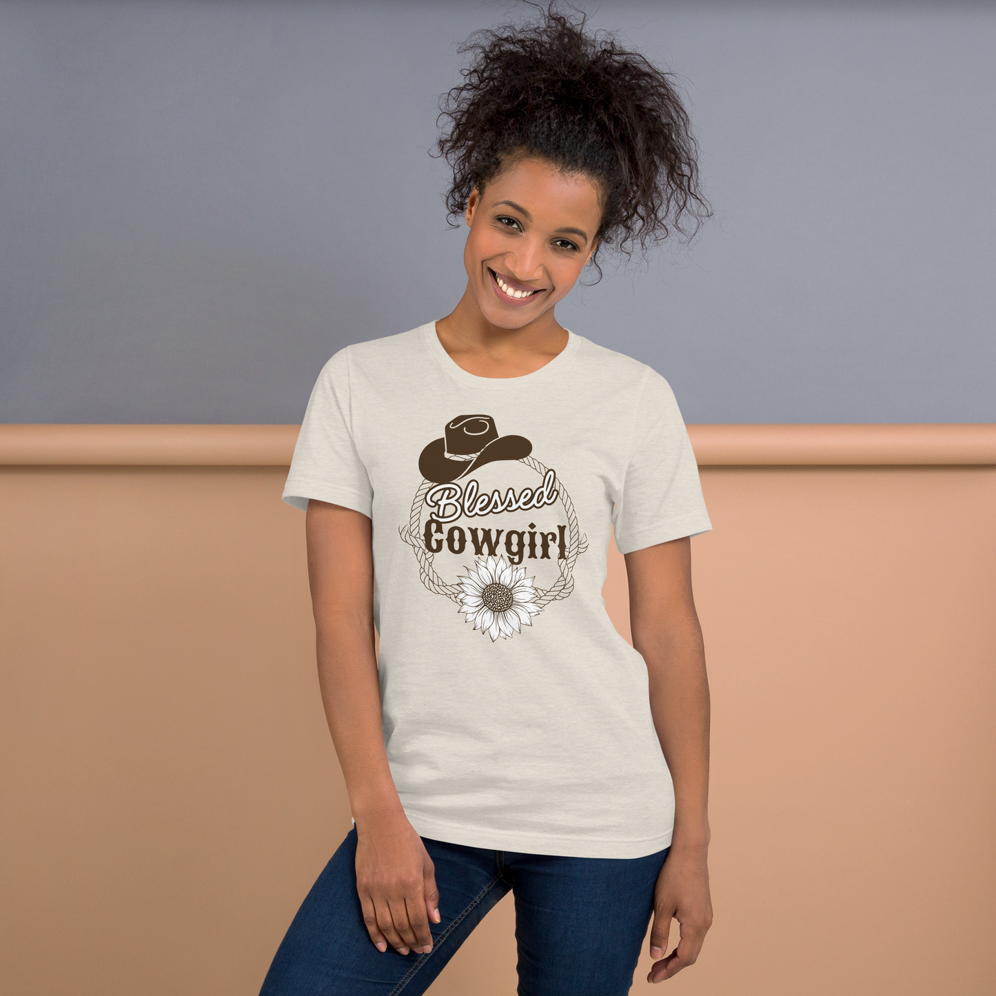 Blessed Cowgirl Western Christian T-Shirt